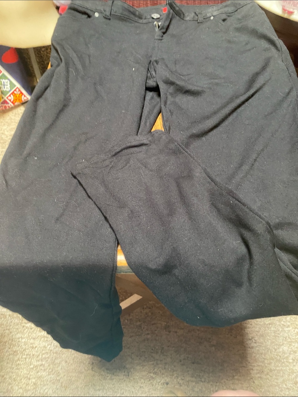 Izod jr size 4 Black brush cotton pants-